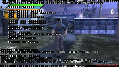 psp cwcheat database